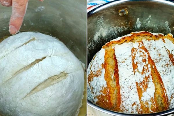 Домашний хлеб без заморочек, который бабушка пекла в старой советской форме