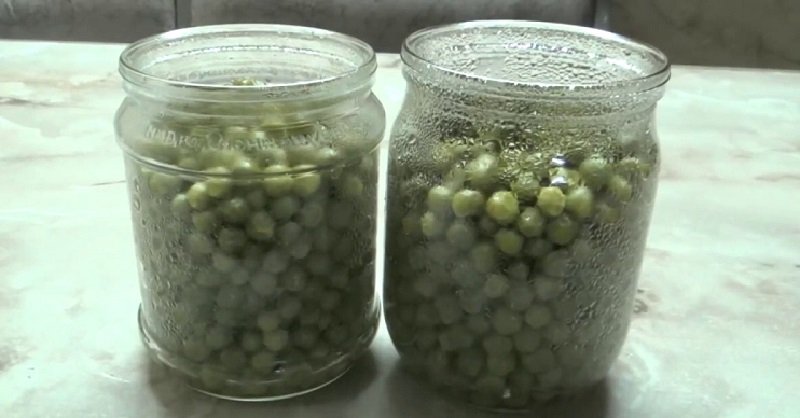 консервировать горошек