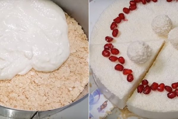 Как приготовить торт без выпечки с кокосовой начинкой