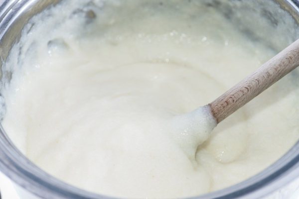 Semolina Pudding in a pot