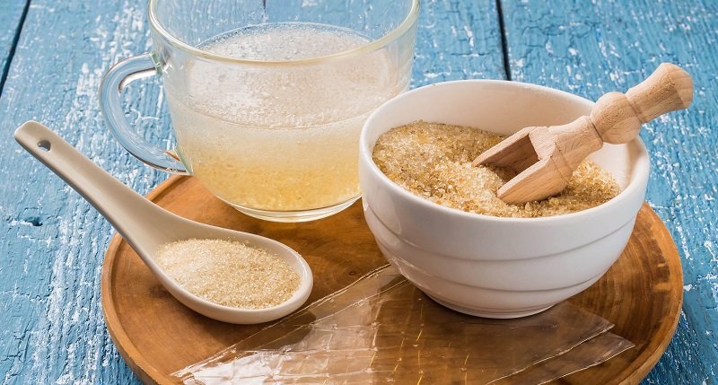 желатин с водой