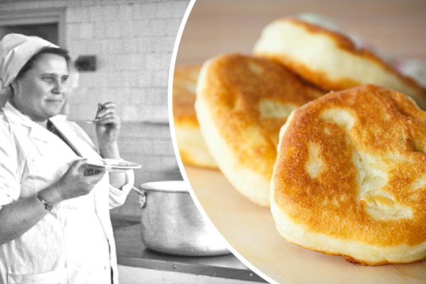 Пышные лепешки точь-в-точь как из школьного буфета, когда-то они стоили 4 копейки