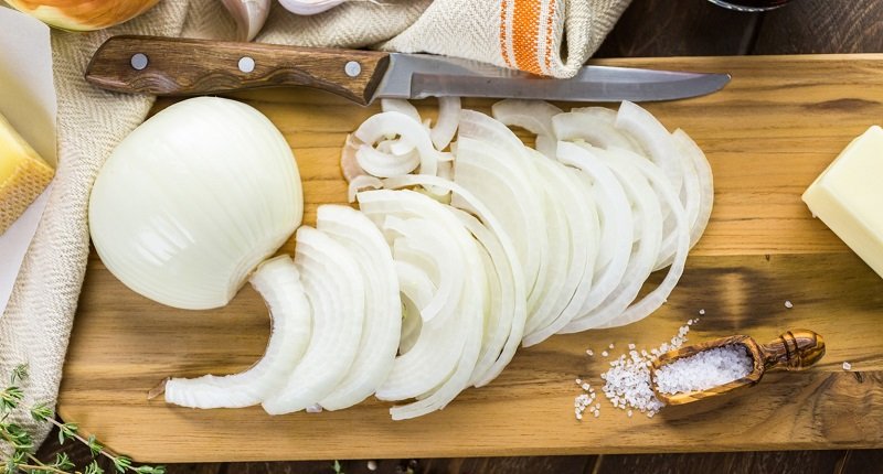 лук кольцами