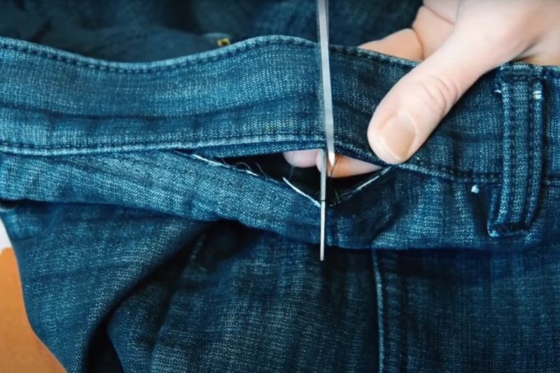 Как растянуть пояс на джинсах