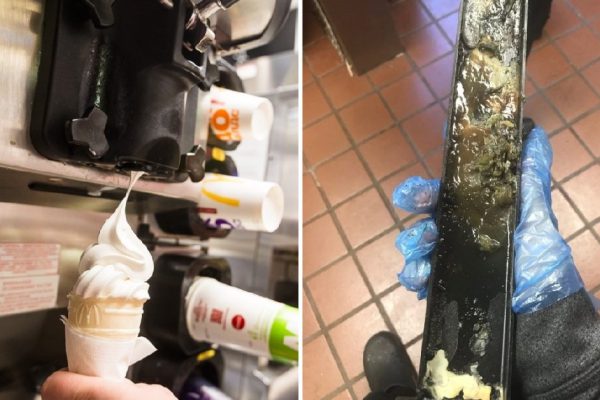 Некий работник «Макдоналдса» показал, почему там лучше не заказывать мороженое-рожок… Ох, лучше бы всего этого не видеть!