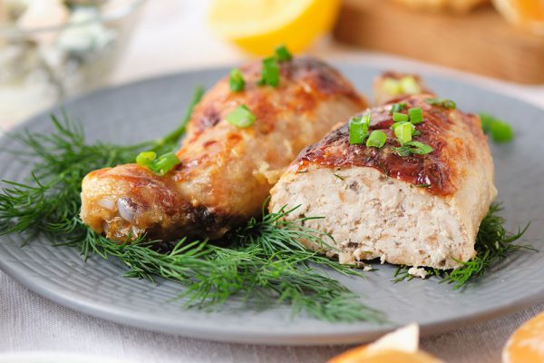 Как приготовить фаршированные окорочка