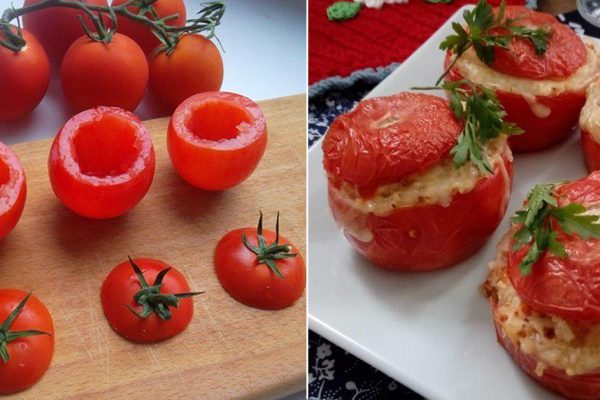 Как приготовить фаршированные помидоры в духовке