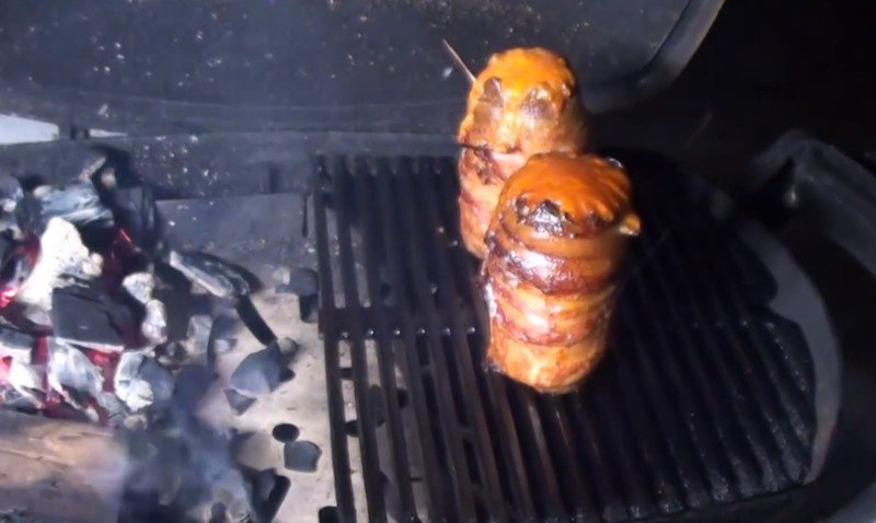 картофель на гриле