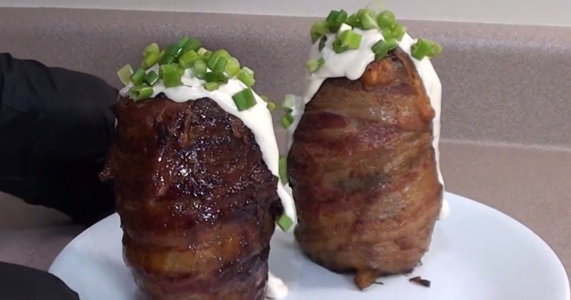 картофель на гриле