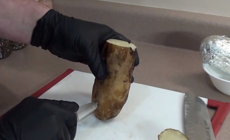 картофель на гриле