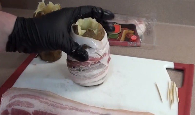 картофель на гриле