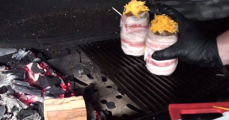 картофель на гриле