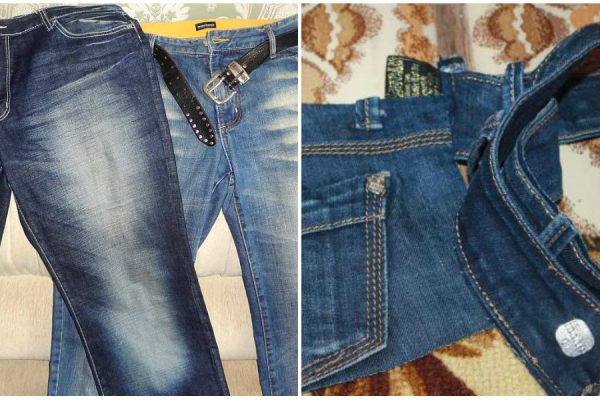 Понадобится всего 2 разреза в нужном месте, чтобы из старых джинсов сделать шикарную вещь!