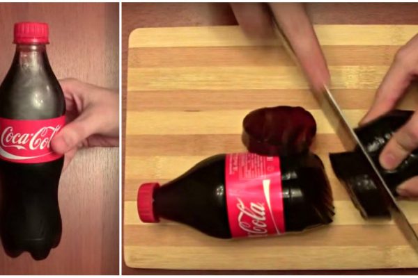 Он разрезал бутылку «Кока-Колы»… Ты будешь в восторге, увидев этот фокус!