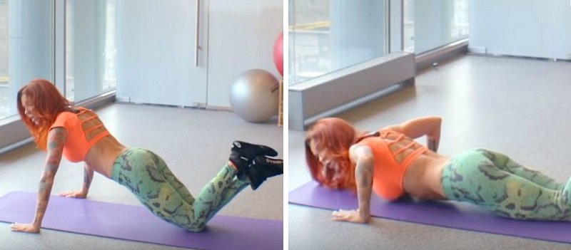 отжимания с колен