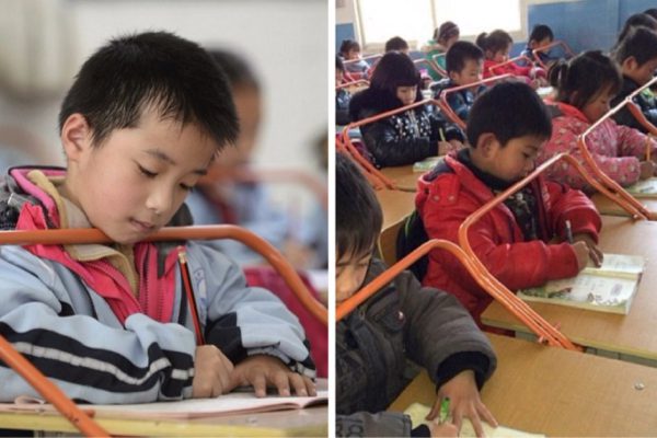 Осанку нужно беречь с детства, чтобы потом не было поздно. Смотри, что для этого придумали в Китае!