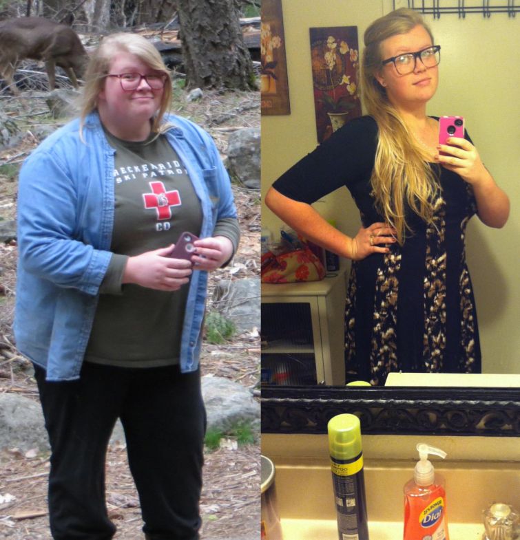 до и после похудения