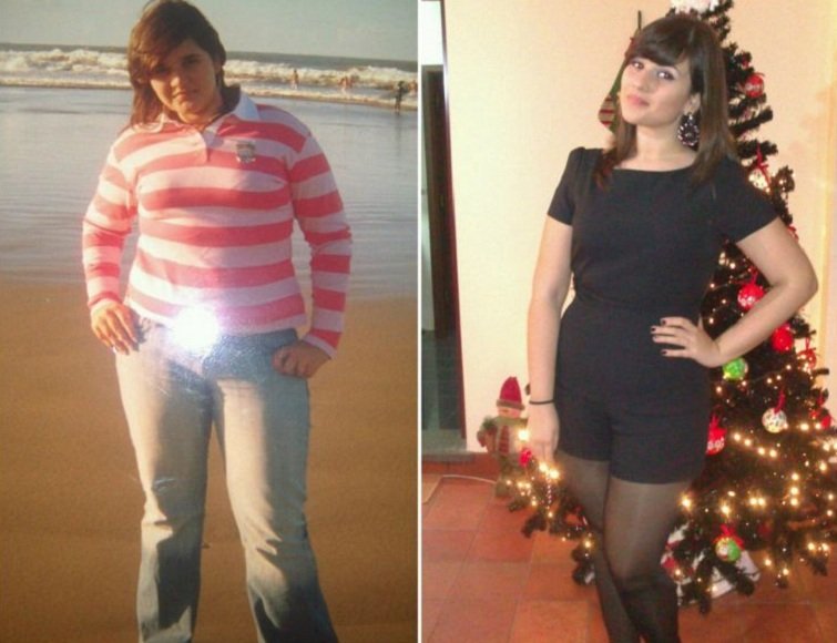 до и после похудения