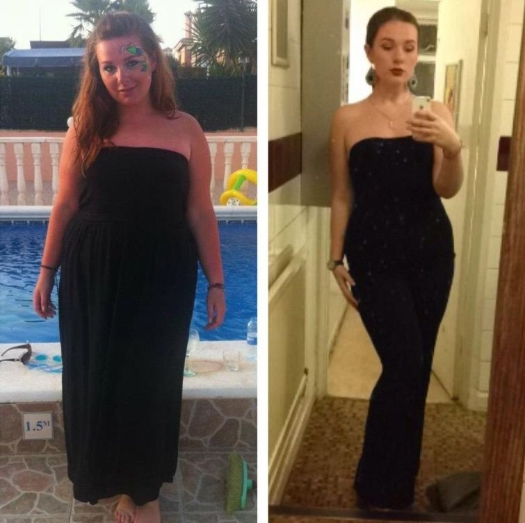 Фото до и после похудения