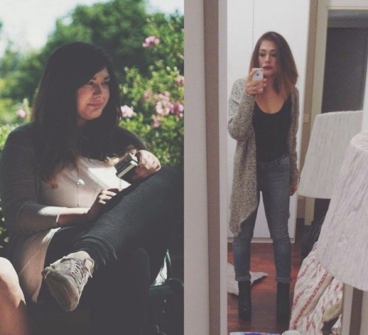 до и после похудения