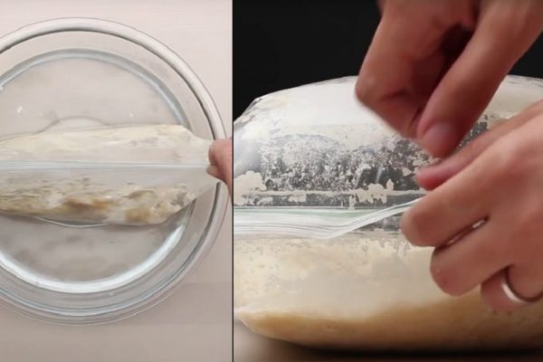 Хозяйка поместила в пакет немного дрожжей, воды, муки и сахара… Результат — загляденье!