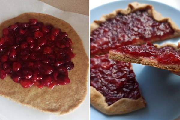 Вчера испекла галету с абрикосами, сегодня — с черешней: она безупречна