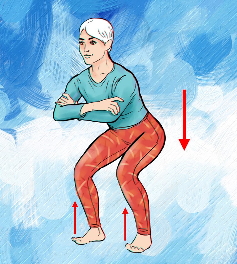 приседания для начинающих