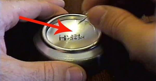 Он разрезал обычную жестяную банку…Только глянь, какая потрясающая вещь у него получилась.