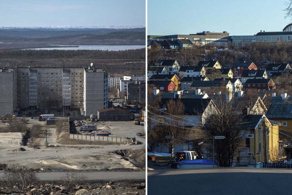 Чему радуются живущие на границе России и Норвегии молодые люди