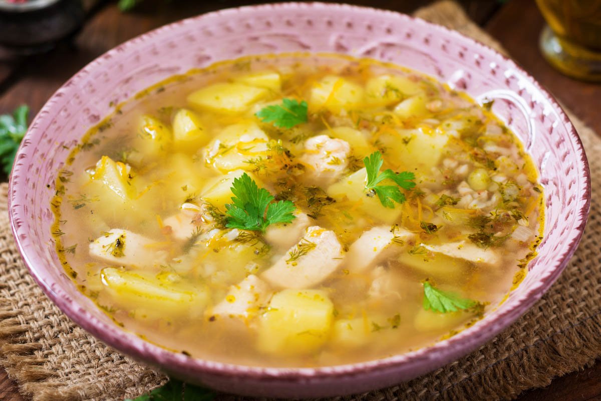 гречневый суп с картошкой