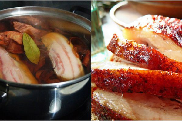 Фирменный рецепт самой вкусной в мире грудинки: золотистая, нарядная, ароматная!