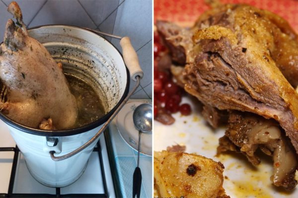 Как запечь гуся в духовке