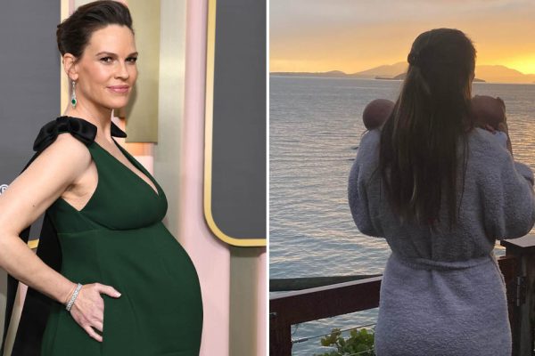 Хилари Суэнк стала мамой в 48 лет, за что пользователи Сети раскритиковали ее и назвали безответственной