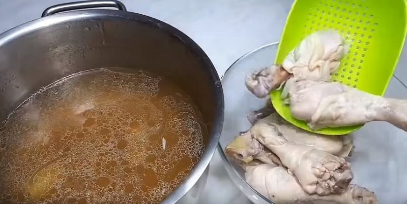 как готовить холодец с желатином