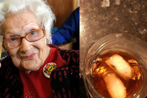 Она выпивала 1 стакан виски ежедневно, чтобы к 100-летнему юбилею чувствовать себя превосходно!