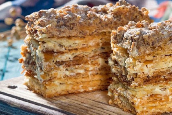 Рецепт «Наполеона» со сгущенкой