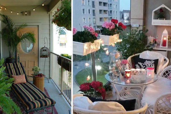 Маленький балкон как место для релакса
