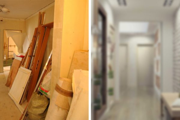 Как преобразить узкий коридор