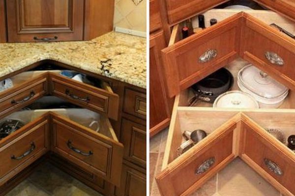 10 идей, как использовать углы в квартире. Совет № 2 точно применю для кухни!