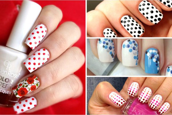 15 оригинальных вариантов маникюра в горошек. Подари ногтям весенние краски!