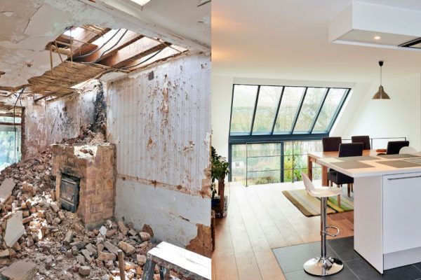 Преображение разрушенной кухни