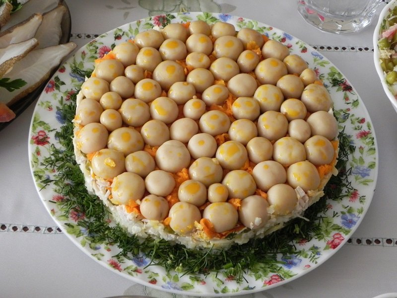 салат грибная поляна