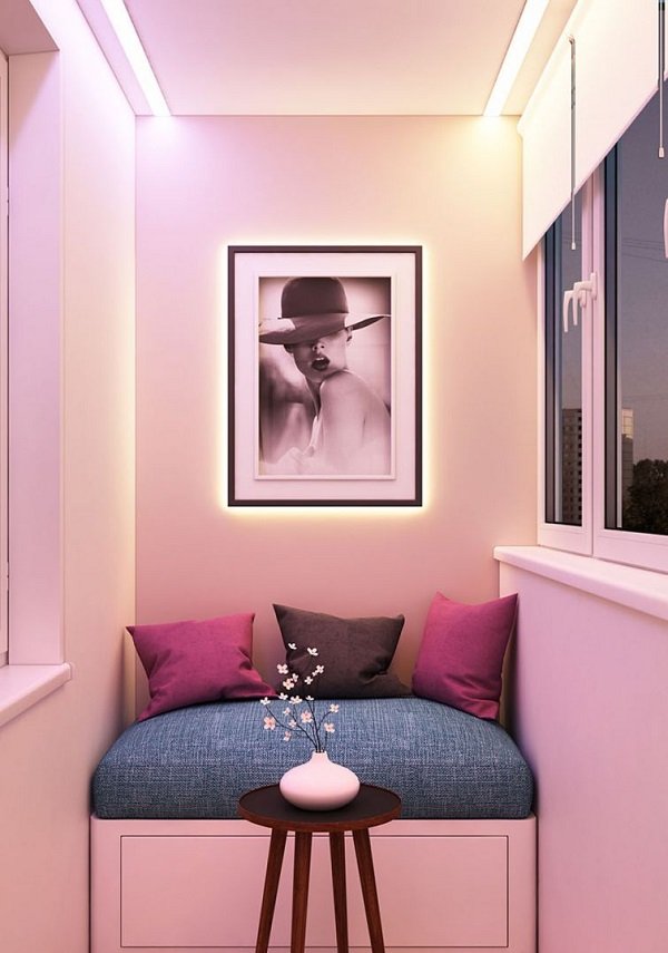 интерьер балкона в хрущевке