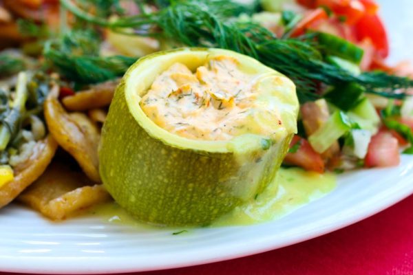 Stuffed zucchini