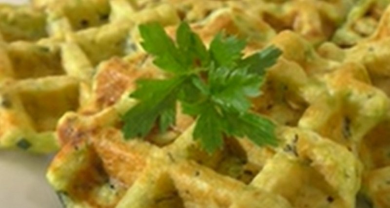 вкусные вафли из кабачка