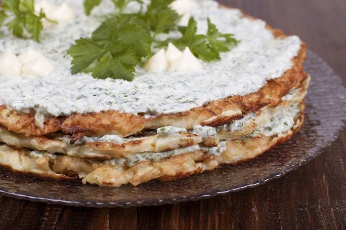 несладкий кабачковый торт