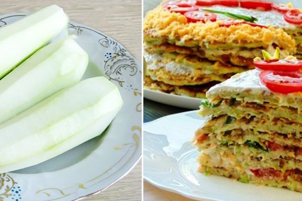 Купила на рынке кабачки, помидоры и сыр… Такого вкусного закусочного торта я еще не ела!