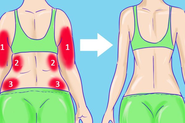 Упражнения для быстрого результата! Вот как избавиться от складок на спине и боках.