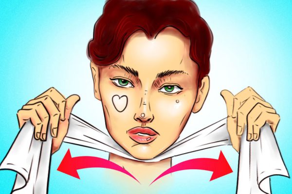 Второй подбородок не посмеет появиться, каждое утро я беру в руки полотенце и выполняю ритуал