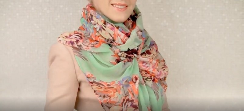 как завязать шарф или платок